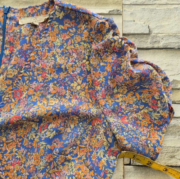 Chelsea & Violet Mini Dress Women's S Multicolor Floral Feminine Romantic - Picture 7 of 9